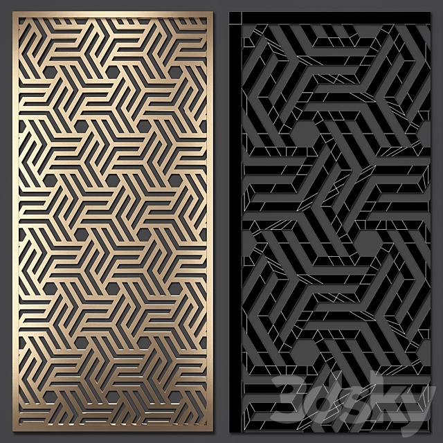 Decorative partition 3DSMax File - thumbnail 5