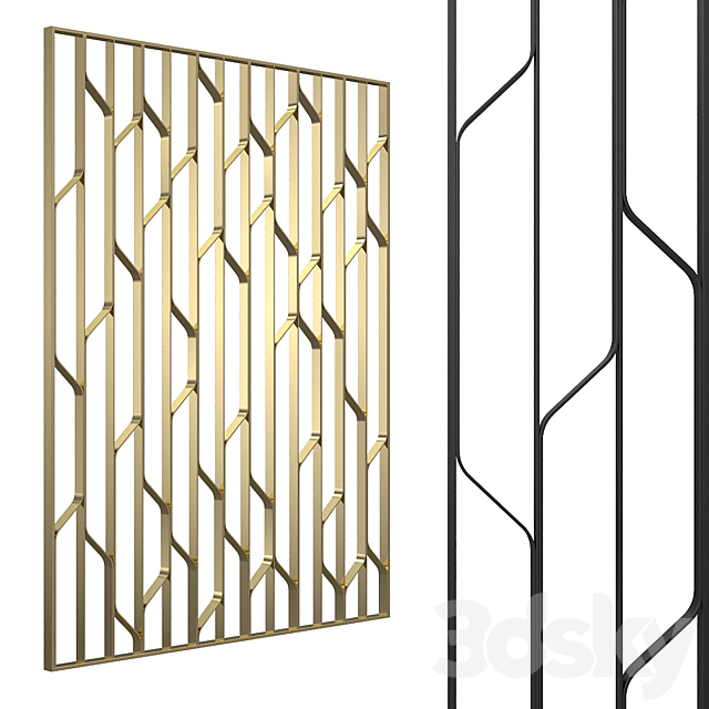 Decorative partition 3DSMax File - thumbnail 1