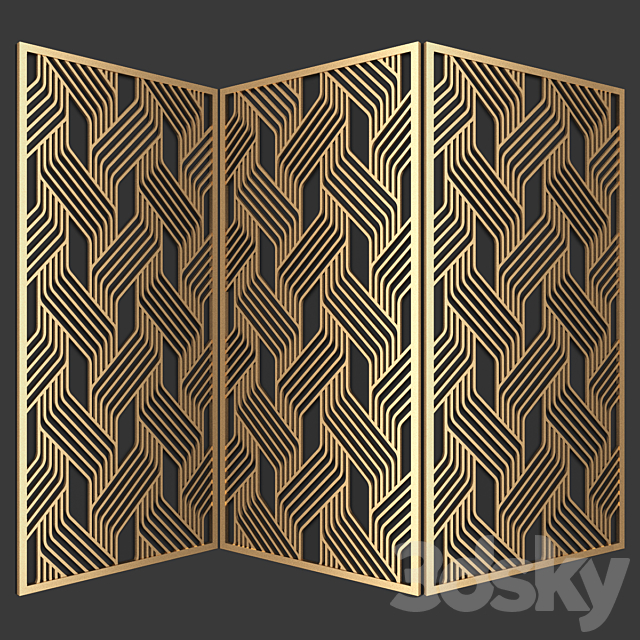 Decorative partition 3DSMax File - thumbnail 4