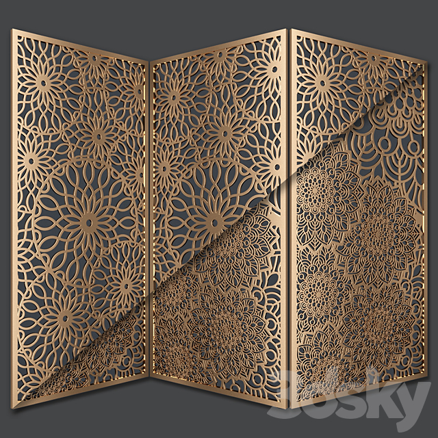 Decorative partition 3DSMax File - thumbnail 2