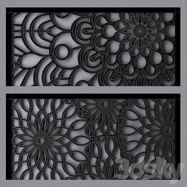 Decorative partition 3DSMax File - thumbnail 3