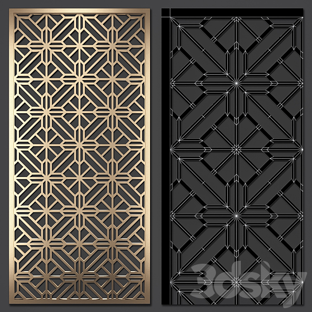 Decorative partition 3DSMax File - thumbnail 3