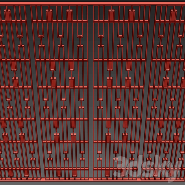 Decorative partition 51 3DS Max Model - thumbnail 4