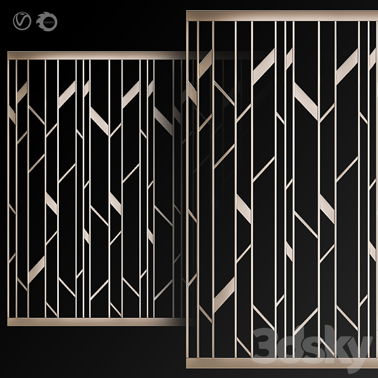 Decorative partition # 6 3DS Max - thumbnail 1