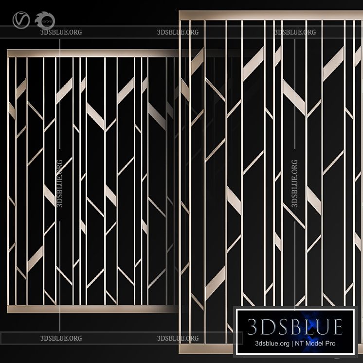 Decorative partition # 6 3DS Max - thumbnail 3