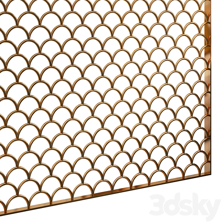 Decorative partition 92 3DS Max Model - thumbnail 2