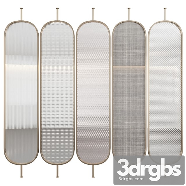 Decorative Partition With Embossed Glass 3dsmax Download - thumbnail 1