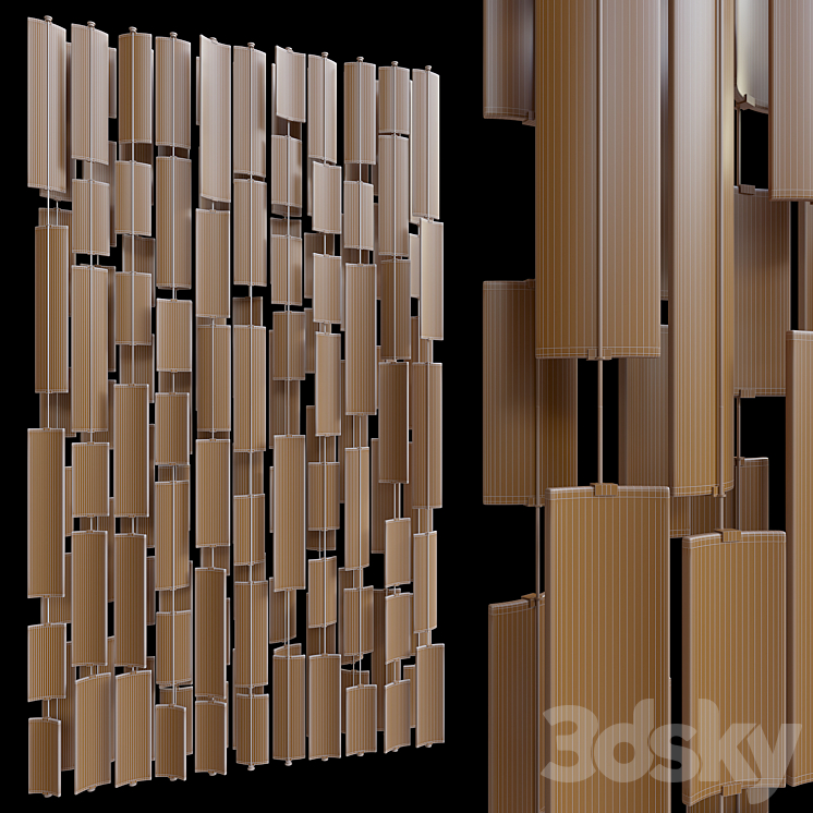 Decorative screen partition Vargov Design 3DS Max Model - thumbnail 2