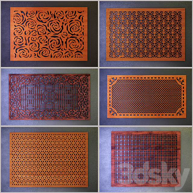 Decorative screens – a lattice (collection 1) 3DSMax File - thumbnail 1