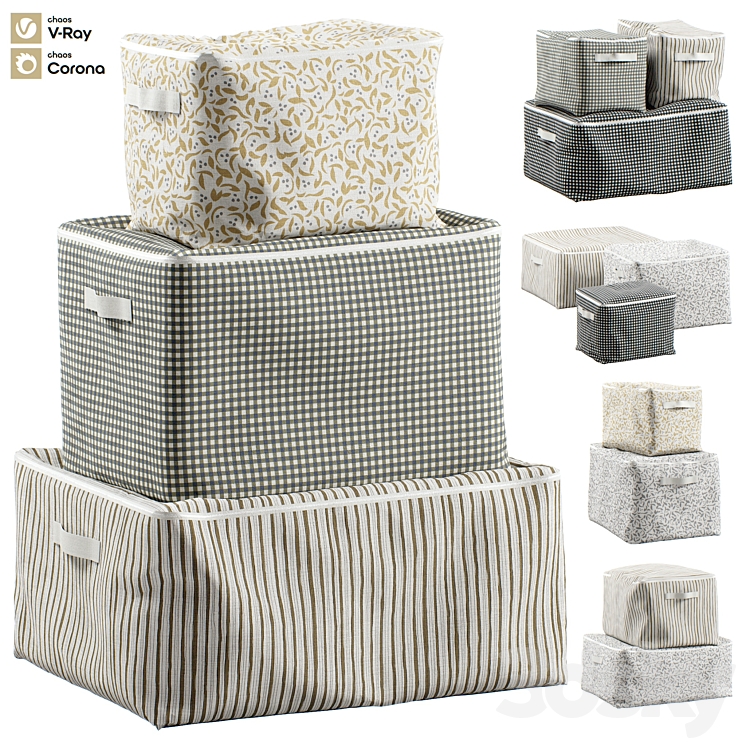 Decorative set 101 Storage system 3DS Max Model - thumbnail 1