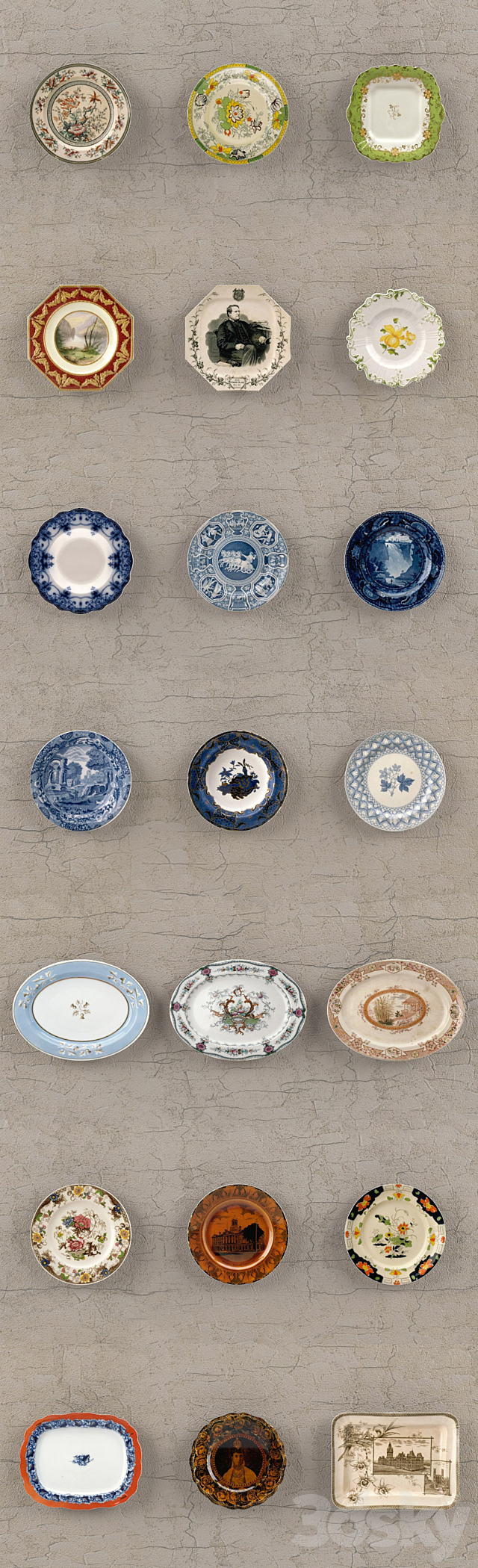 Decorative set – Chinese porcelain 3DSMax File - thumbnail 2