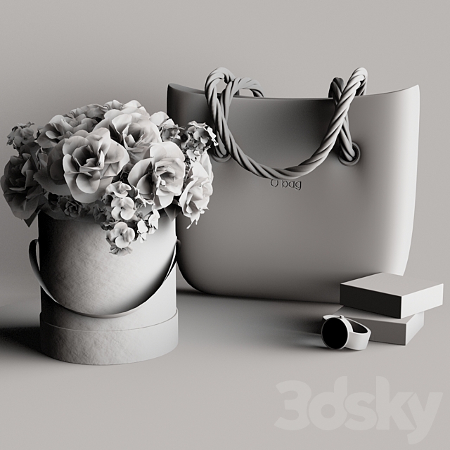 Decorative set O Bag 3ds Max - thumbnail 2