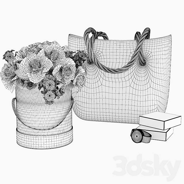 Decorative set O Bag 3ds Max - thumbnail 3