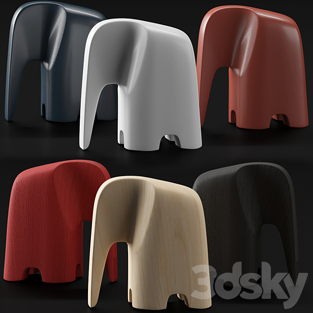 Decorative set Olifant 3DSMax File - thumbnail 2