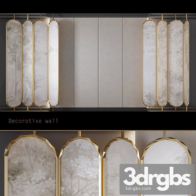 Decorative wall 1 – shirma 3dsmax Download - thumbnail 1