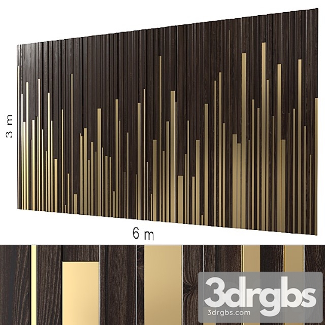 Decorative wall 101. 3dsmax Download - thumbnail 1