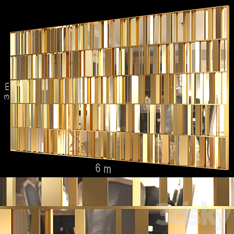 Decorative wall 106. 3DS Max - thumbnail 1