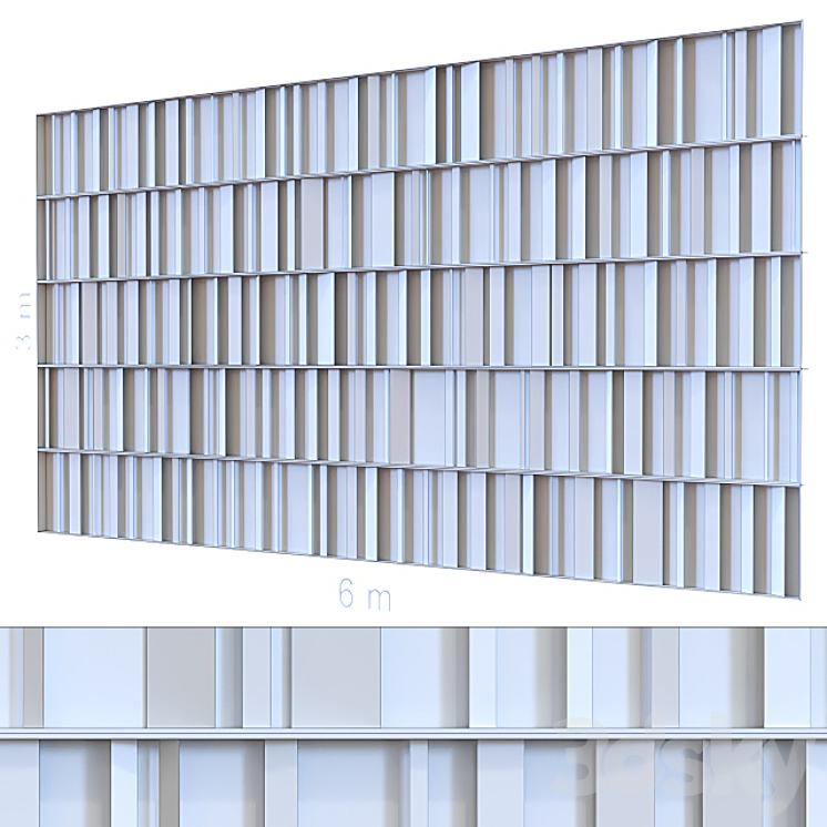 Decorative wall 106. 3DS Max - thumbnail 2