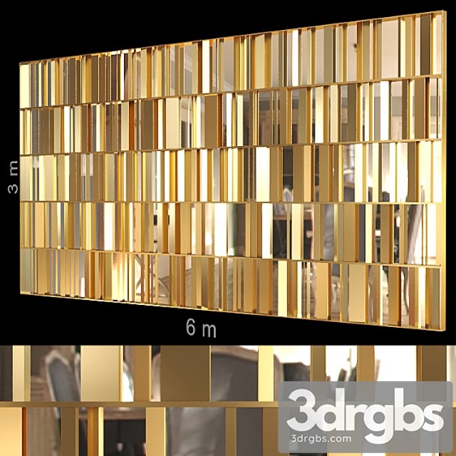 Decorative wall 106. 3dsmax Download - thumbnail 1