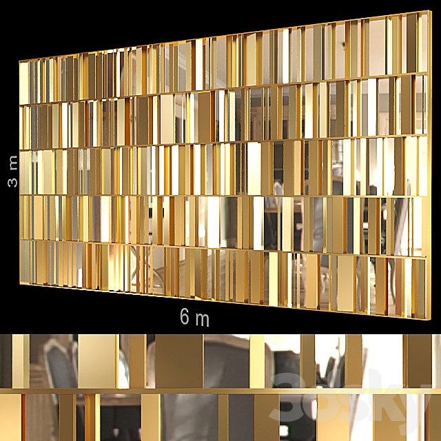 Decorative wall 106. 3DSMax File - thumbnail 1