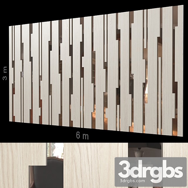 Decorative wall 122. 3dsmax Download - thumbnail 1