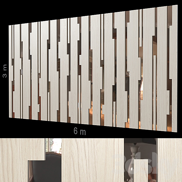 Decorative wall 122. 3DSMax File - thumbnail 1