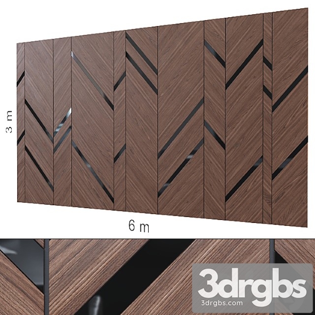 Decorative wall 139. 3dsmax Download - thumbnail 1