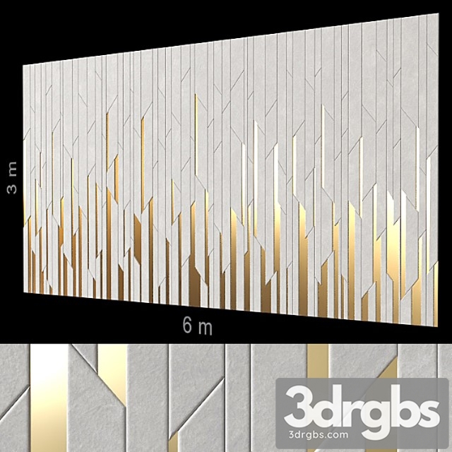 Decorative wall 149. 3dsmax Download - thumbnail 1