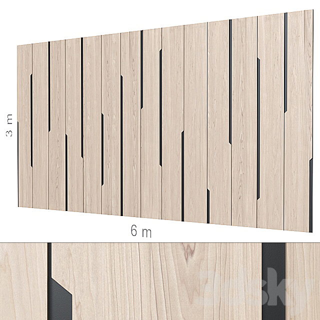 Decorative wall 155. 3DSMax File - thumbnail 1