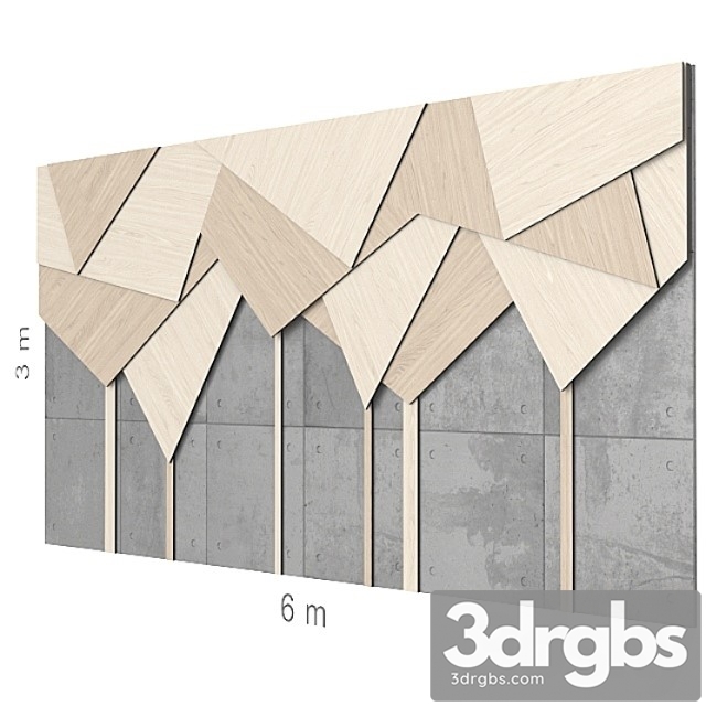 Decorative wall 18. 3dsmax Download - thumbnail 1