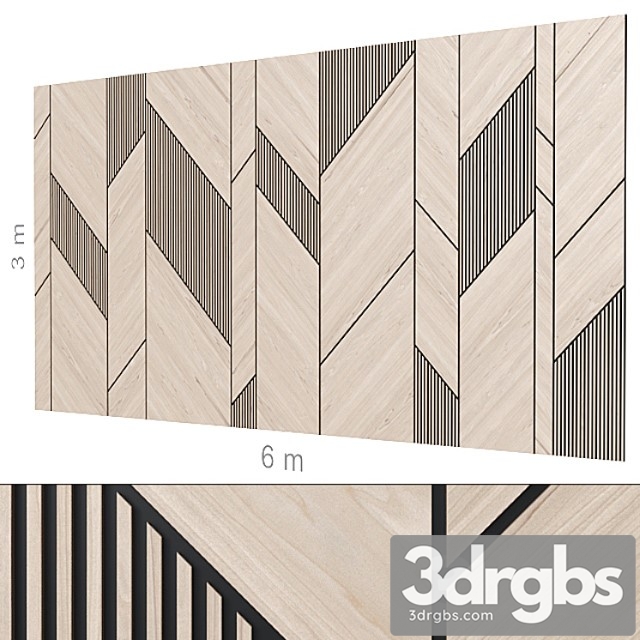 Decorative Wall 184. 3dsmax Download - thumbnail 1