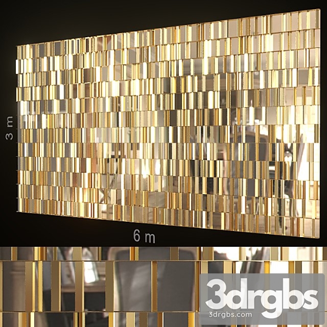 Decorative wall 188. 3dsmax Download - thumbnail 1