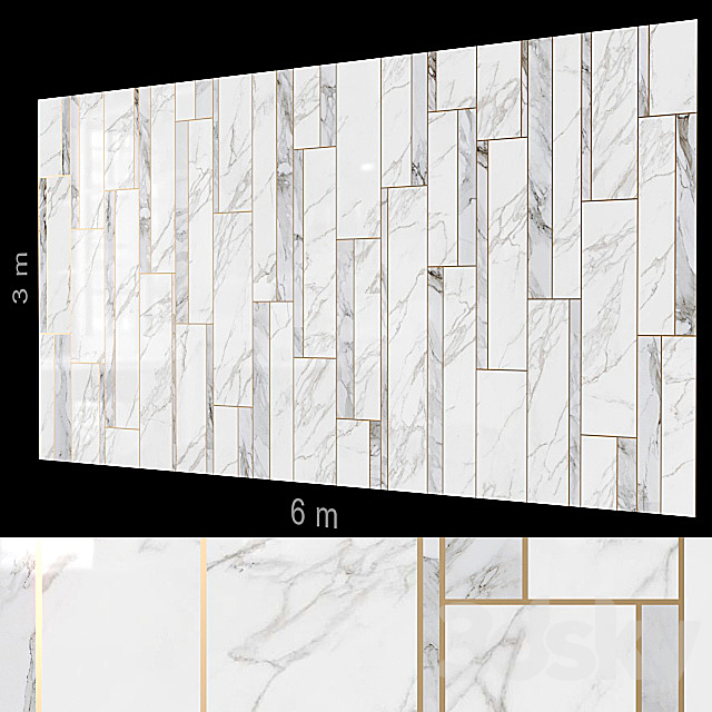 Decorative wall 213. 3DSMax File - thumbnail 1