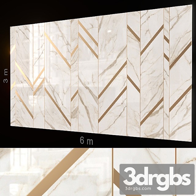 Decorative wall 215. 3dsmax Download - thumbnail 1