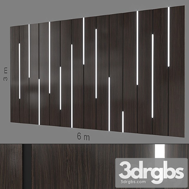 Decorative wall 219. 3dsmax Download - thumbnail 1