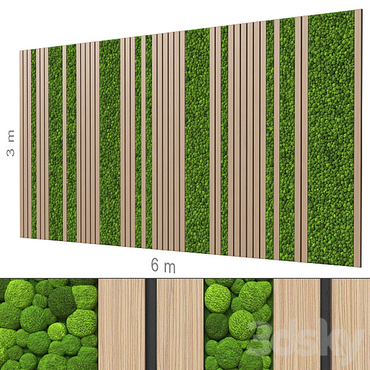 Decorative wall 224. 3DS Max - thumbnail 1