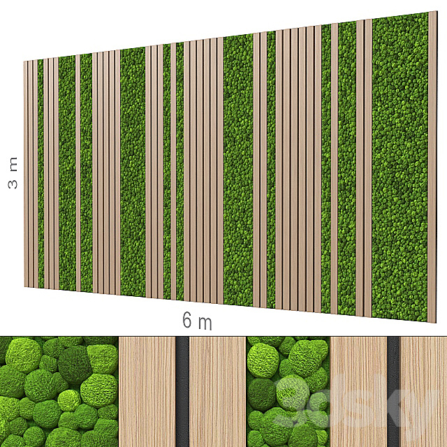 Decorative wall 224. 3DSMax File - thumbnail 1