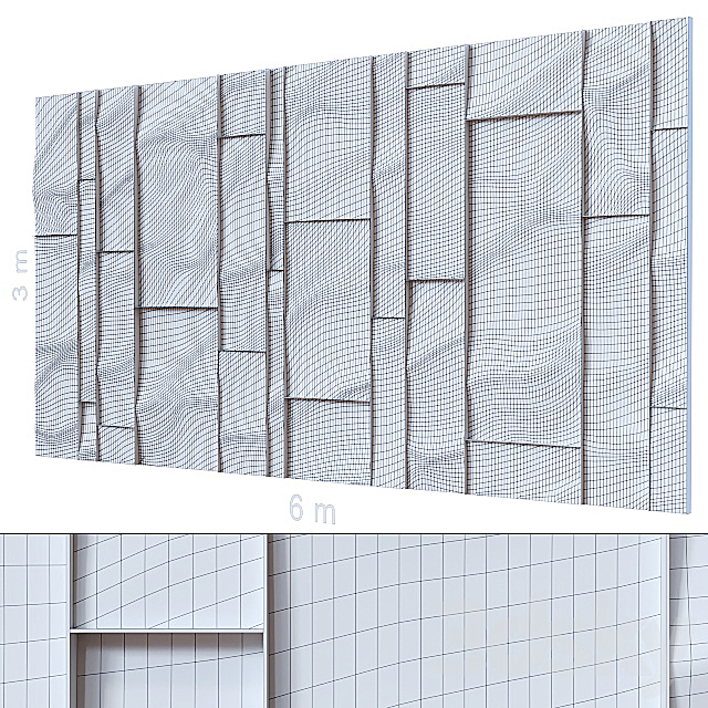 Decorative wall 225. 3DSMax File - thumbnail 2