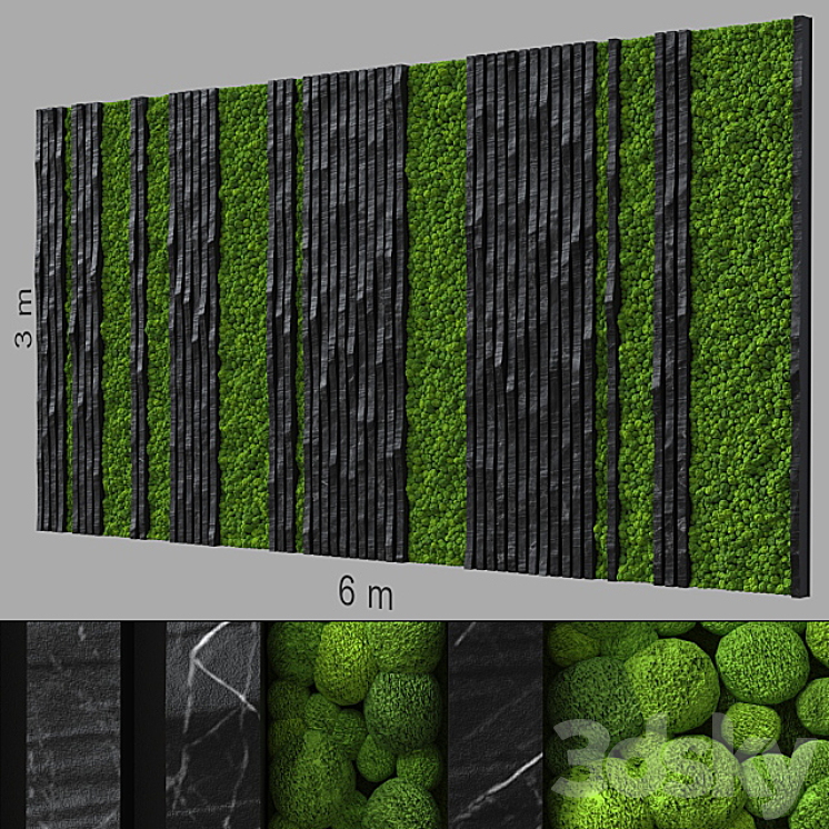 Decorative wall 240. 3DS Max - thumbnail 1