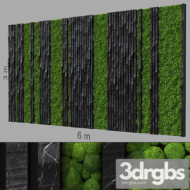 Decorative wall 240. 3dsmax Download - thumbnail 1