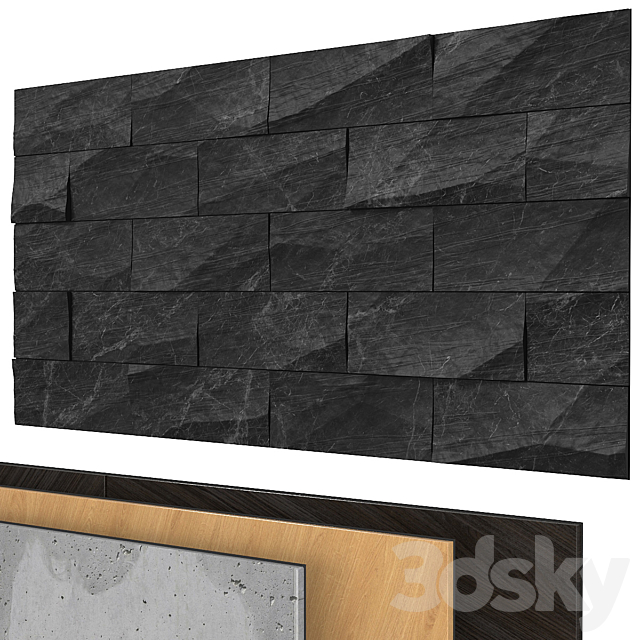 Decorative wall 278. 3DSMax File - thumbnail 1