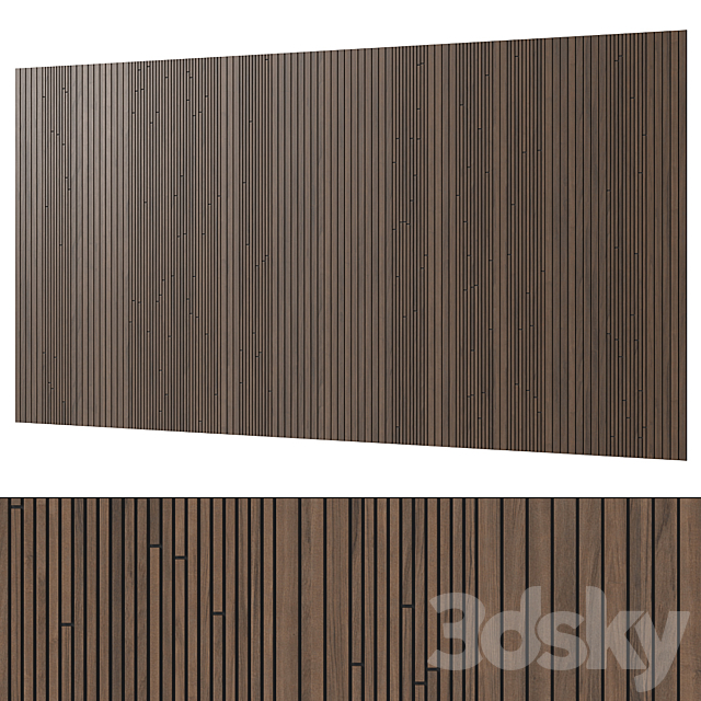 Decorative wall 308 3DS Max Model - thumbnail 4