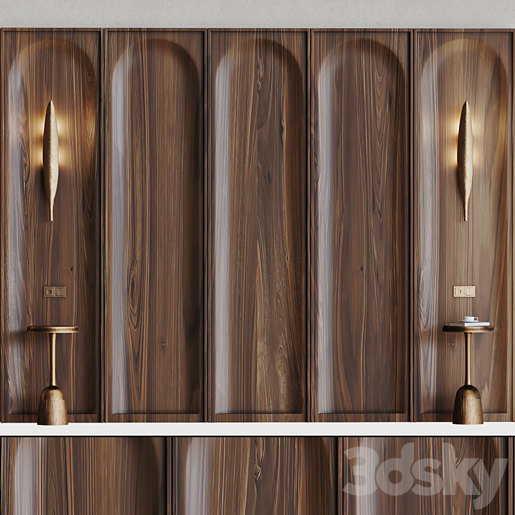 Decorative wall 3d panel 3DS Max Model - thumbnail 1