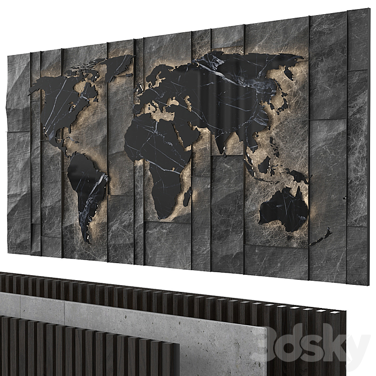 Decorative wall 3DS Max - thumbnail 1