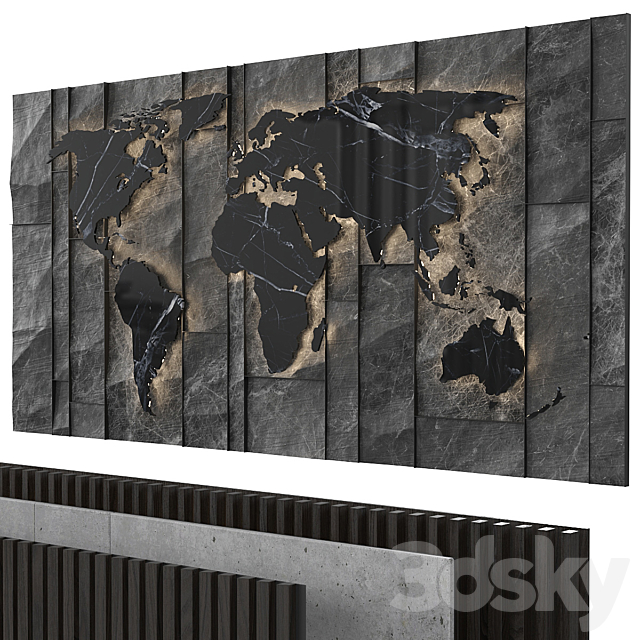 Decorative wall 3DSMax File - thumbnail 1