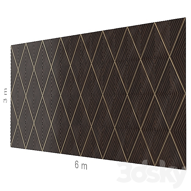 Decorative wall 52. 3DSMax File - thumbnail 1