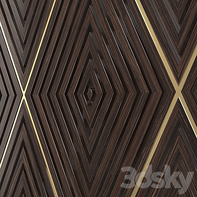 Decorative wall 52. 3DSMax File - thumbnail 2