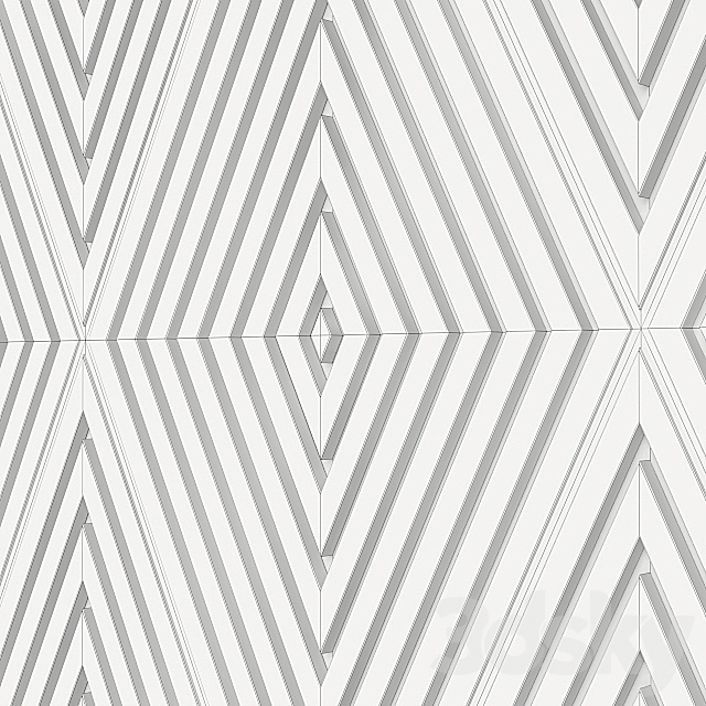 Decorative wall 52. 3DSMax File - thumbnail 3