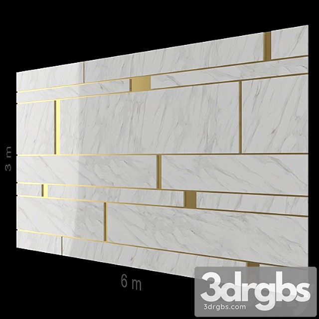 Decorative wall 54. 3dsmax Download - thumbnail 1