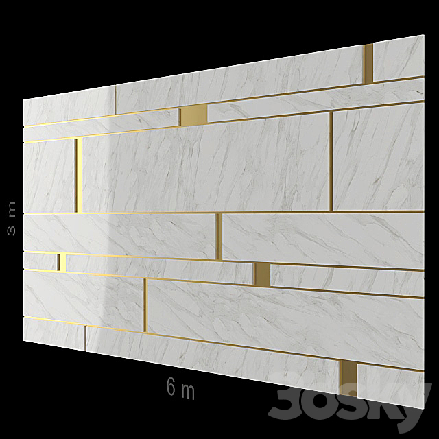 Decorative wall 54. 3DSMax File - thumbnail 1